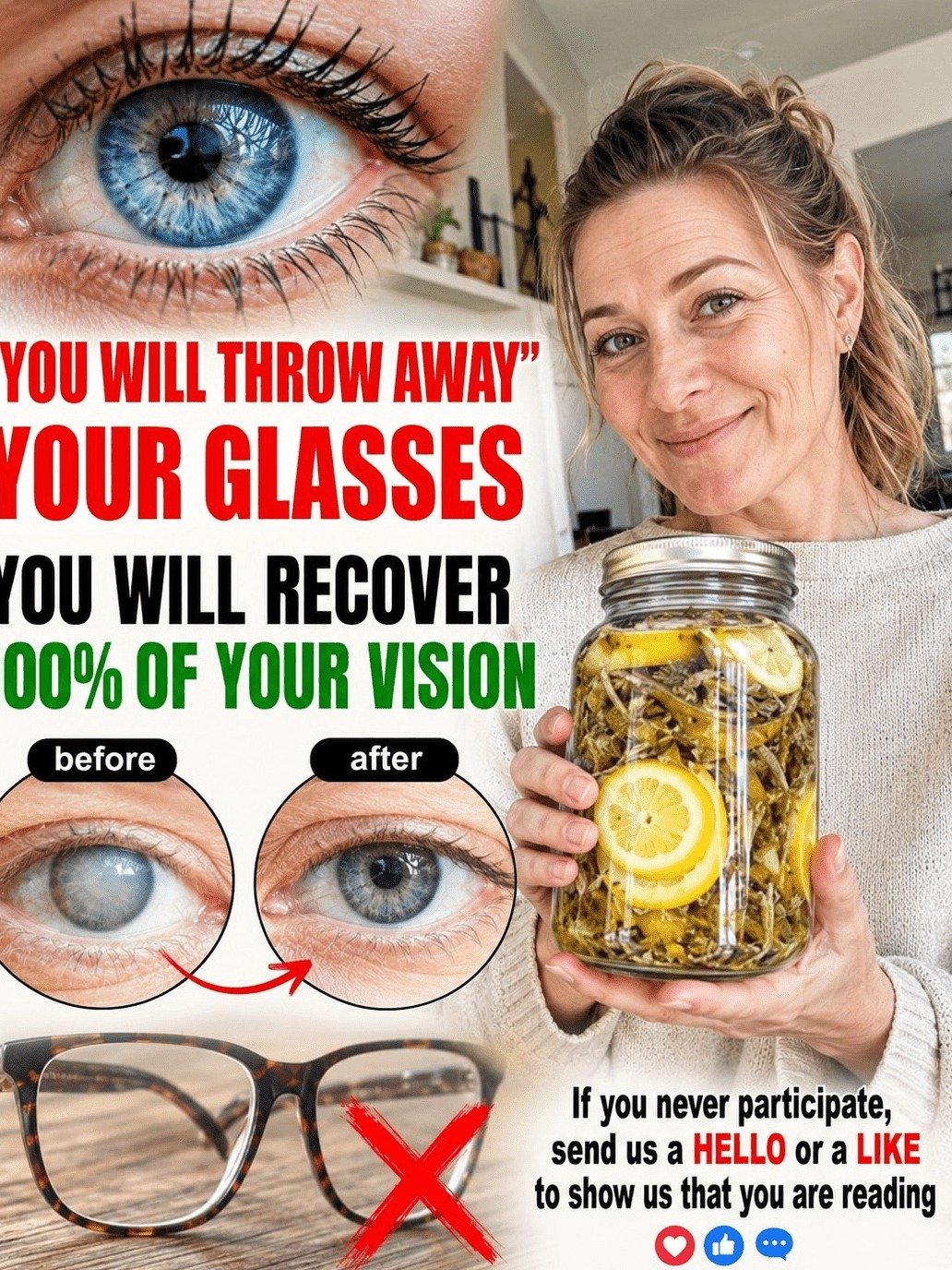 The Shocking 5-Minute Homemade Drink That Could Give You Crystal Clear Vision and Soothe Tired Eyes!