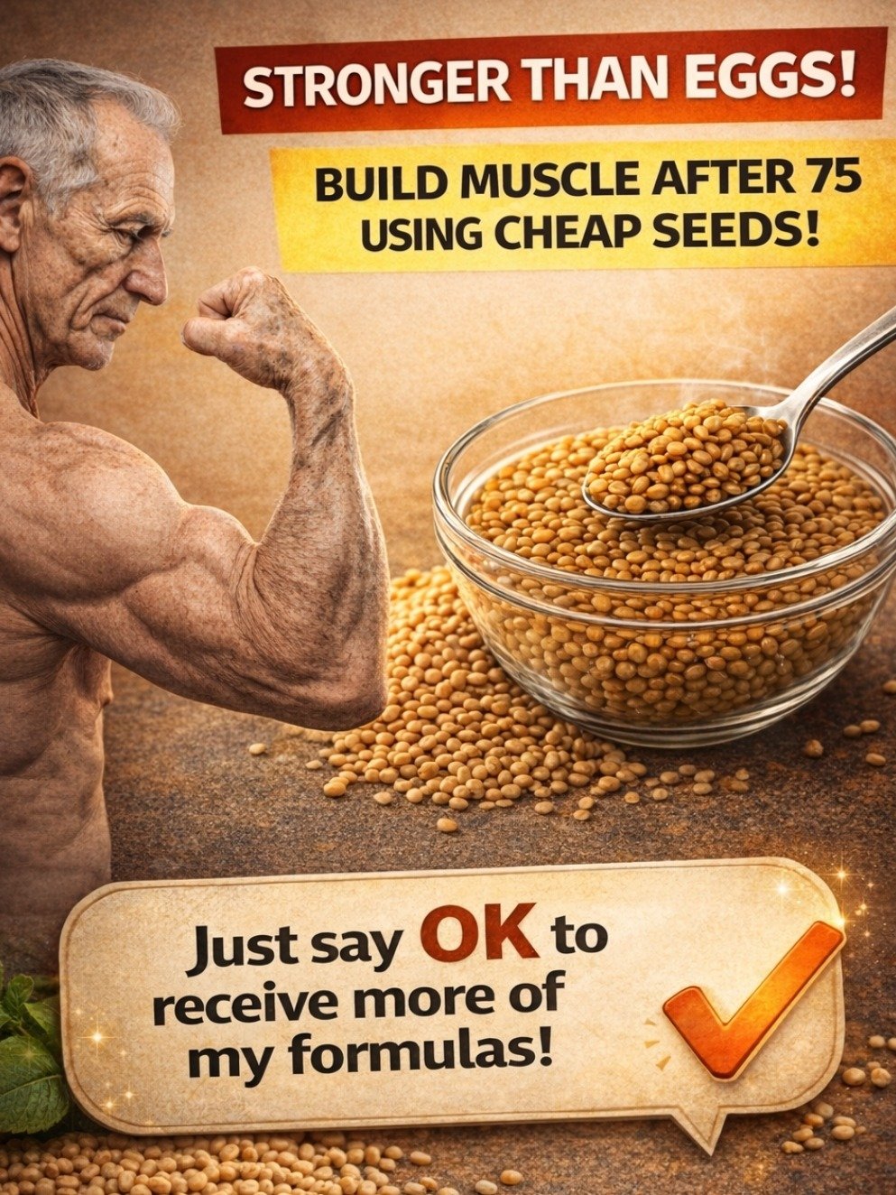 The $1 Secret Stronger Than Eggs? How This Humble Seed Can Rebuild Muscle After 75