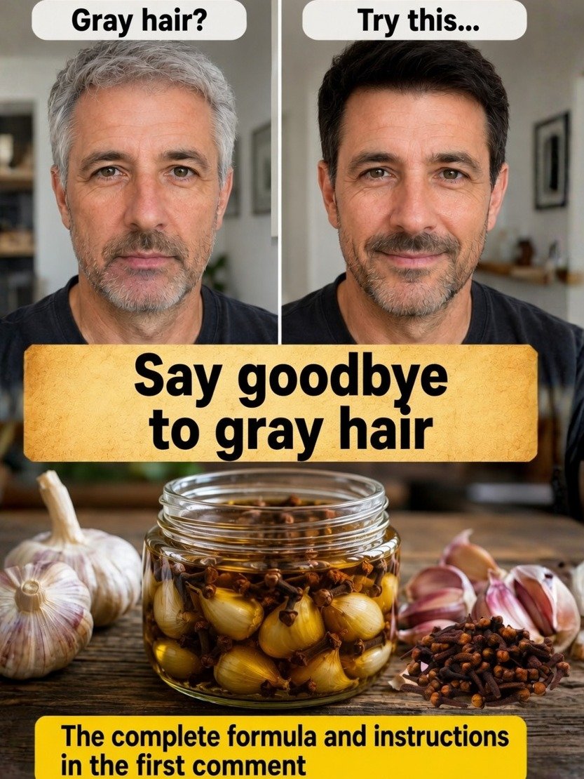 Gray Hair Reversal? This Viral Garlic & Clove Secret Could Be Your Natural Solution!