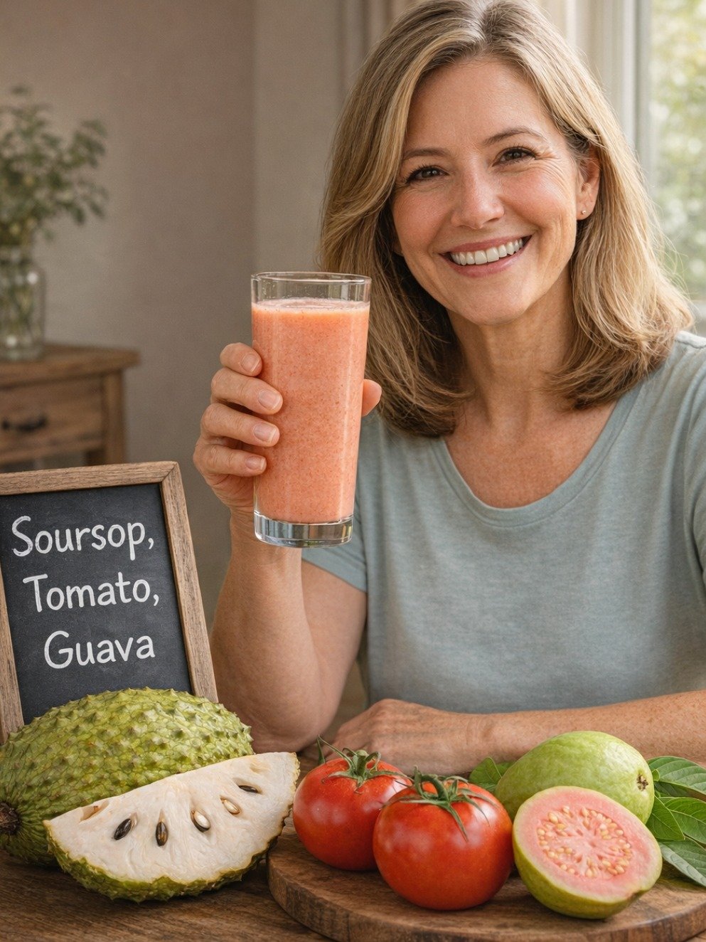 Unlock Your Lighter Self: The 7-Day Soursop, Guava & Tomato Smoothie Ritual Everyone Over 50 Needs to Try!