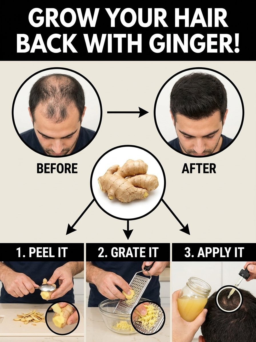 The 2-Ingredient Scalp Reset: How Ginger & Aloe Vera Force Your Follicles Back to Life (Before It's Too Late)