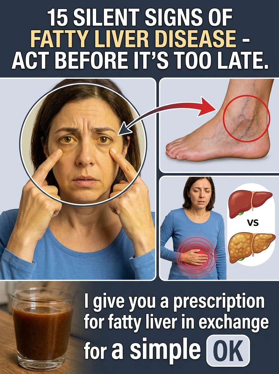 Don't Ignore These! The 5 Silent Signs Your Liver Is Crying for Help (Fatty Liver Disease Warning)