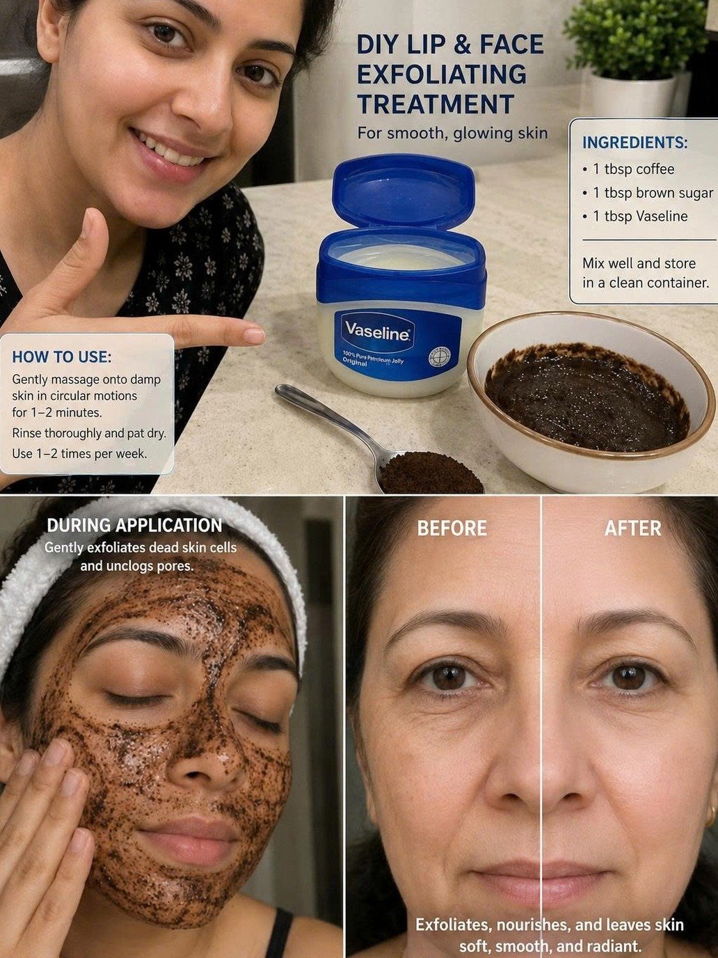 Stop Scrolling! This 2-Ingredient Coffee & Petroleum Jelly Mask Is Your New Skin Obsession.