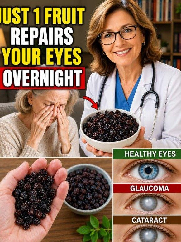 The Shocking Nightly Secret: THIS Purple Fruit Triggers an UNBELIEVABLE Eye-Repair Surge While You Sleep!