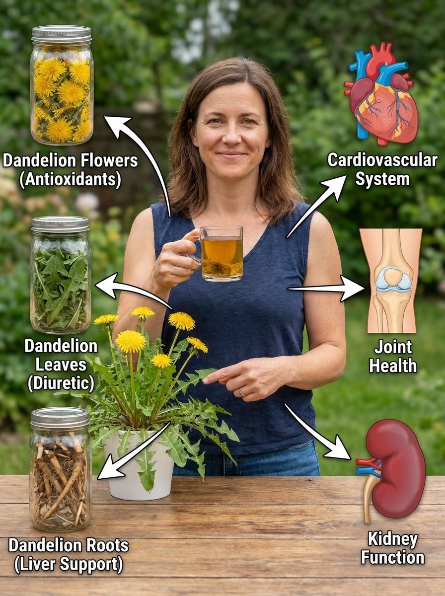 Unlock Nature's Secret Weapon: The Dandelion's Incredible Health Benefits From Root to Leaf!