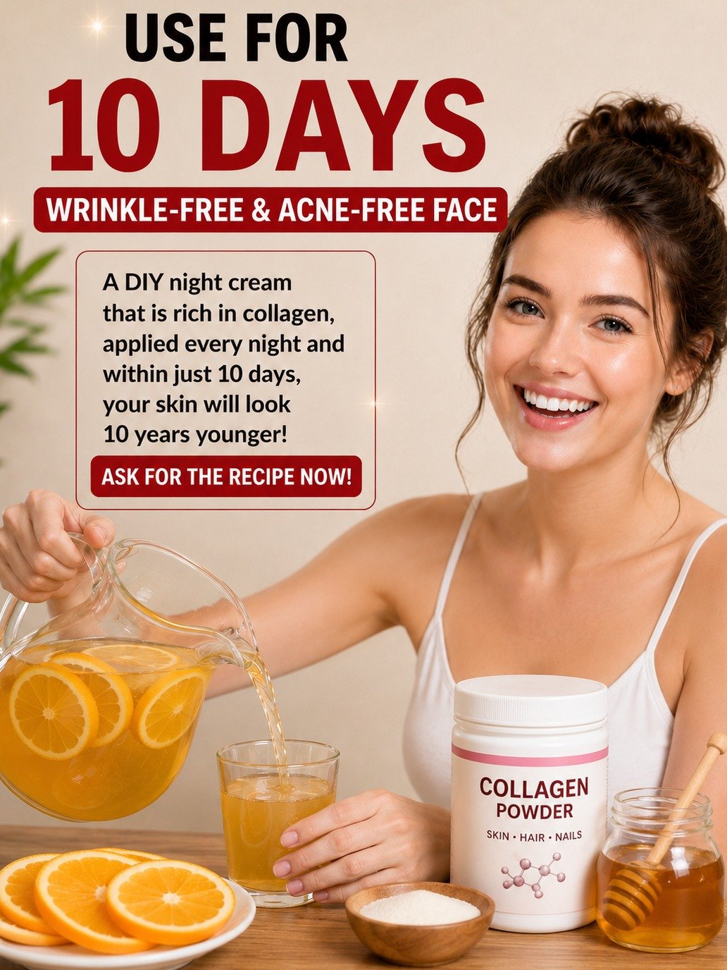 Unlock Your Glow: The Viral 3-Ingredient Homemade Collagen Elixir for Ageless Skin & Joints!