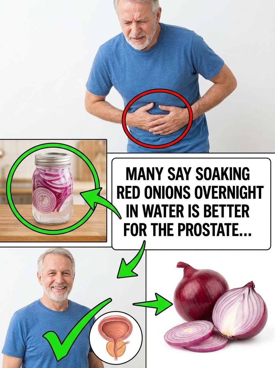 The Overnight Red Onion Secret: Why This Simple Soak Triggers a Prostate & Bladder Flush Most Men Are Missing