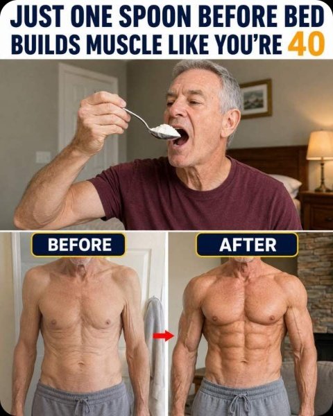 The Overnight Muscle Fix: Just ONE Spoonful Before Bed Can Rebuild Your Body After 60!
