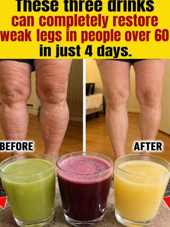 Your Legs Are Starving: The 3 Kitchen Drinks That Fire Up Weak, Heavy Limbs After 60