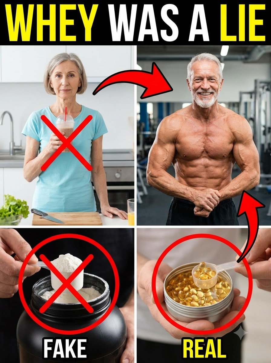 Why Your Whey Shake Is FAILING You After 50: The $2 Pantry Secret That UNLOCKS Muscle Growth