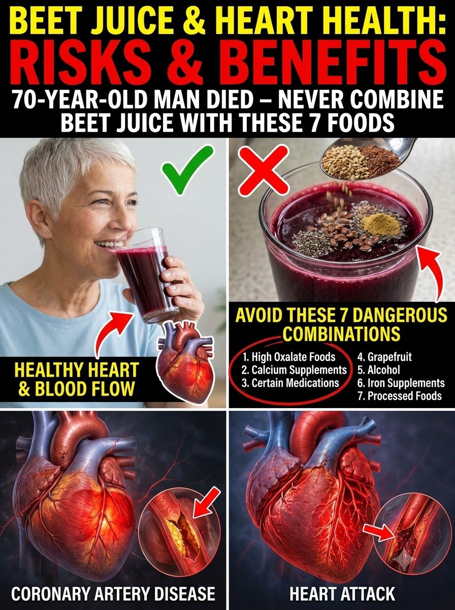 WARNING: If You're Over 50, STOP Mixing Beet Juice with THESE 7 Common Foods Immediately!