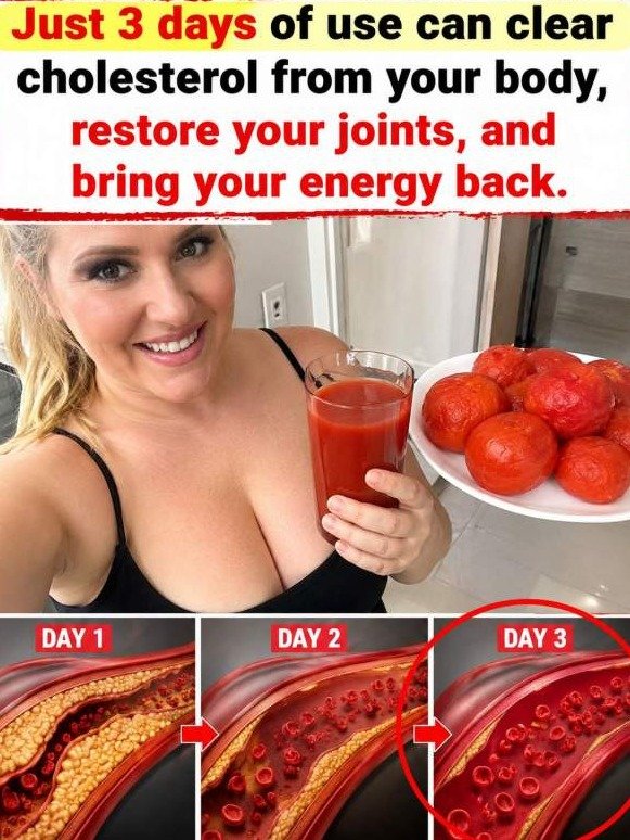 One Glass of Tomato Juice Does THIS to Your Cholesterol, Joints & Energy (Science-Backed)