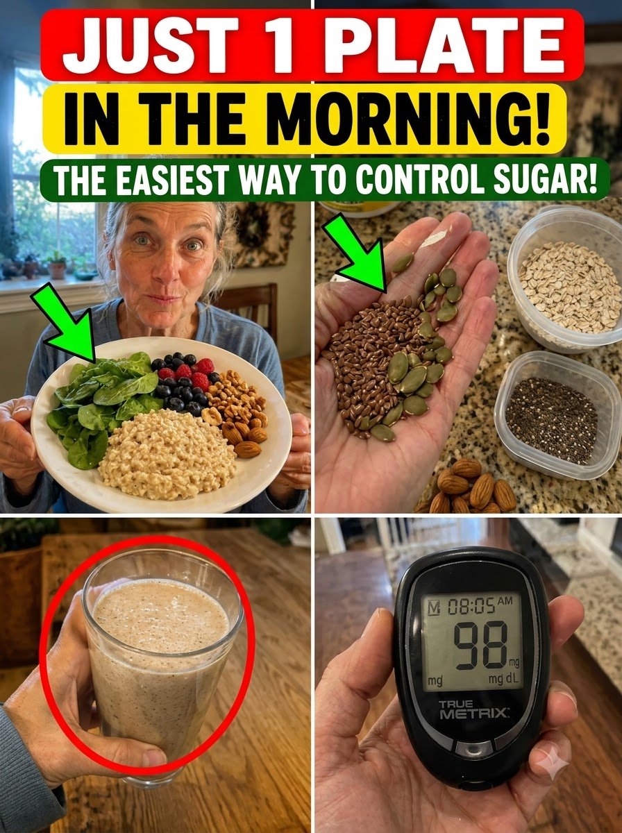 Just 1 Morning Plate Can Effortlessly Stabilize Your Blood Sugar For The ENTIRE Day (Don't Miss This!)
