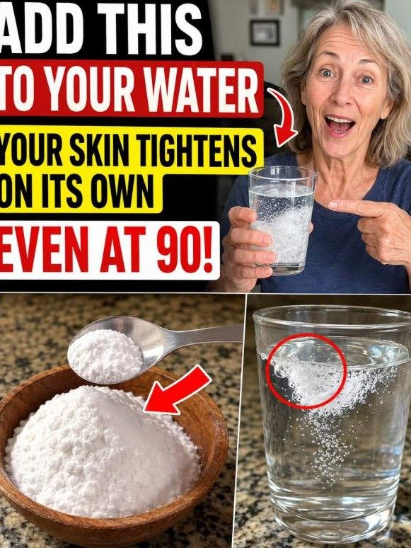 The White Powder You MUST Add to Water to Make Your Skin Snap Back Like It's 20 Again